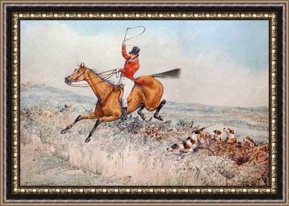 Henry Thomas Alken Fox Hunting Framed Print