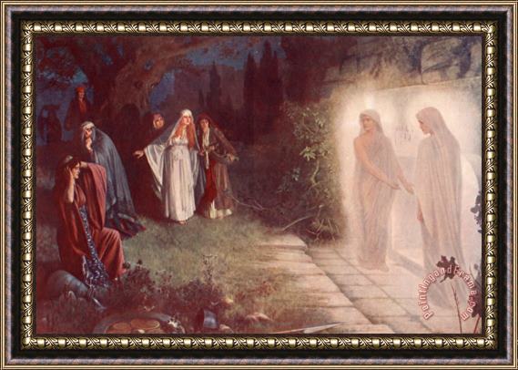 Herbert Gustave Schmalz Resurrection Morn Framed Painting