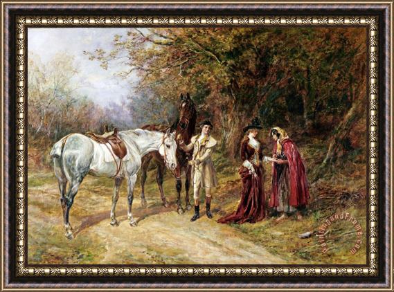 Heywood Hardy The Fortune Teller Framed Painting