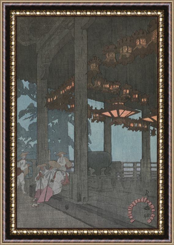 Hiroshi Yoshida Nigatsu Temple (nigatsudo) Framed Print