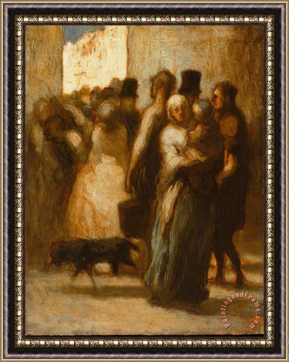 Honore Daumier To The Street Framed Print