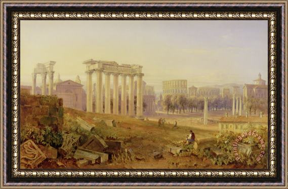 Hugh William Williams Across the Forum - Rome Framed Print