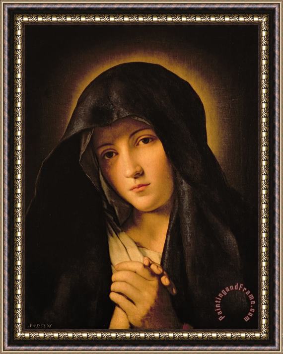Il Sassoferrato Madonna Framed Painting