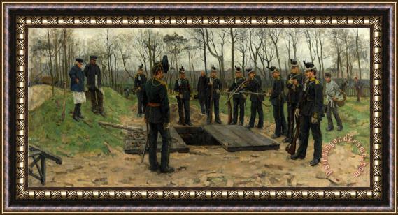 Isaac Israels Military Funeral Framed Print