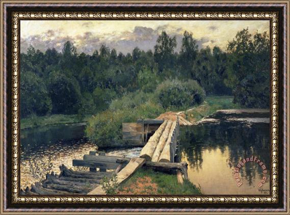 Isaak Ilyich Levitan At The Shallow Framed Painting