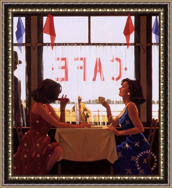 Jack Vettriano Cafe Days, 1995 Framed Painting