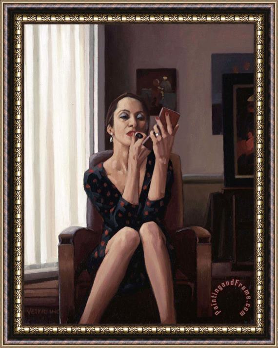 Jack Vettriano Only The Deepest Red Framed Painting