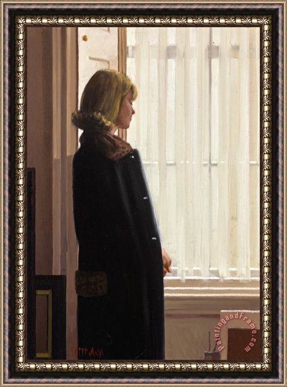 Jack Vettriano Portrait in Silver And Black, 1998 Framed Painting