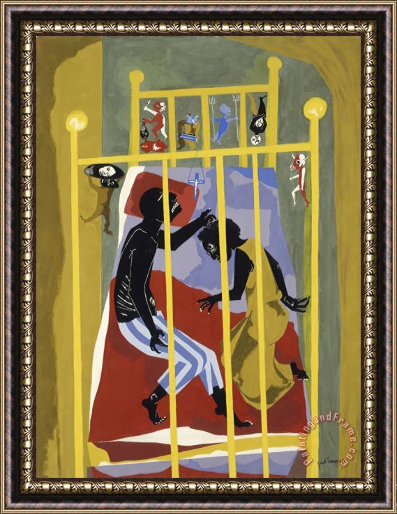 Jacob Lawrence Dreams #1 Framed Painting