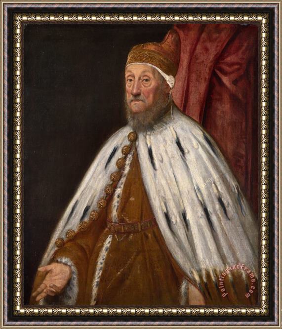 Jacopo Robusti Tintoretto Doge Pietro Loredano Framed Painting