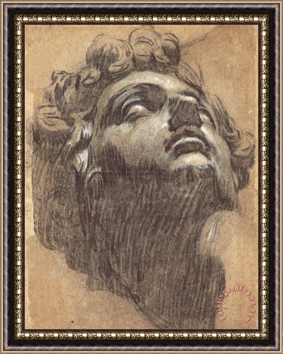 Jacopo Robusti Tintoretto Head of Giuliano De' Medici Framed Painting
