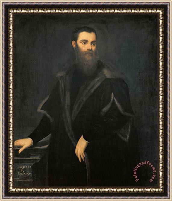 Jacopo Robusti Tintoretto Lorenzo Soranzo Framed Painting