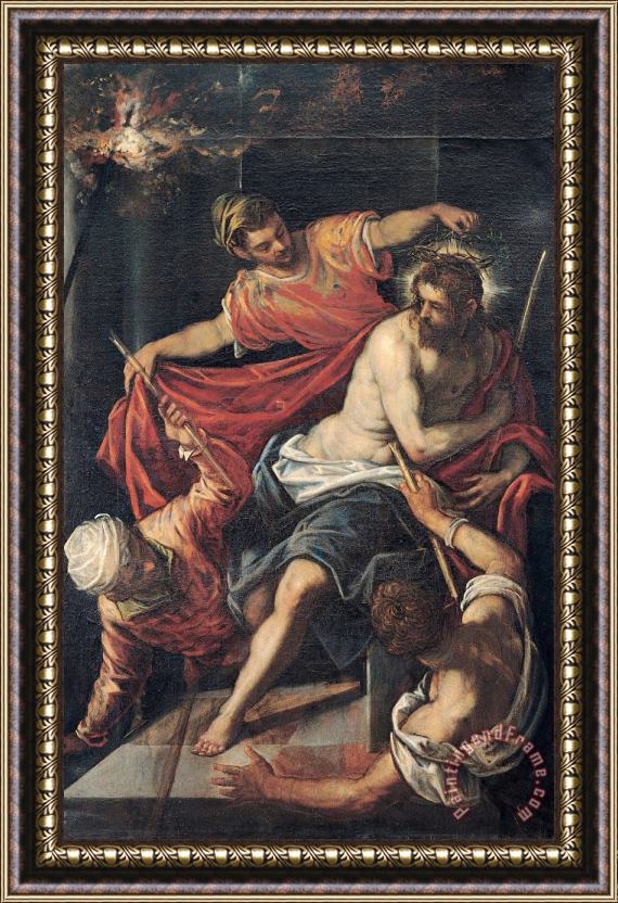 Jacopo Robusti Tintoretto The Flagellation Framed Painting