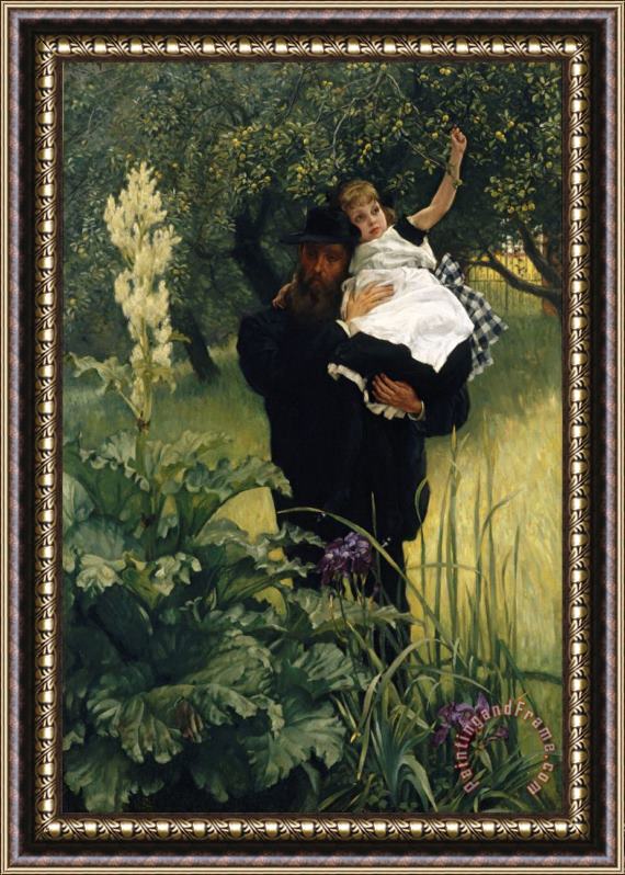 Jacques Joseph Tissot  The Widower Framed Painting