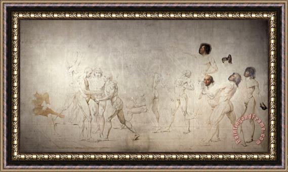 Jacques Louis David Le Serment Du Jeu De Paume Framed Print