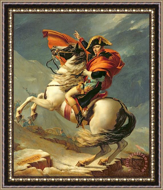 Jacques Louis David Napoleon Crossing the Alps on 20th May 1800 Framed Print