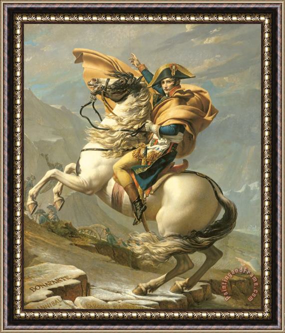 Jacques Louis David Napoleon Framed Painting