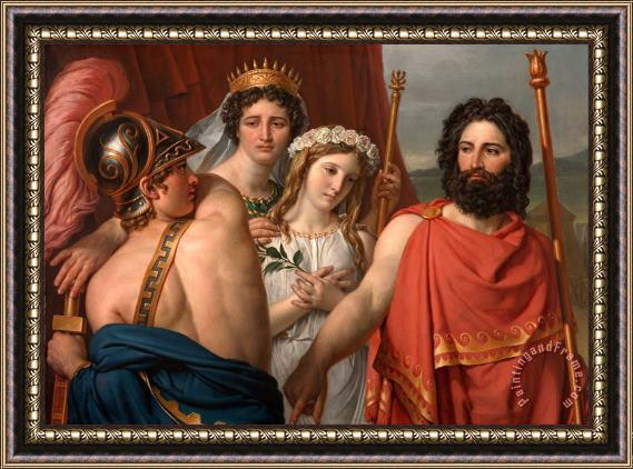 Jacques Louis David The Anger of Achilles Framed Print