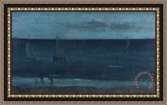 James Abbott McNeill Whistler Nocturne Blue And Silver鈥攂ognor Framed Print