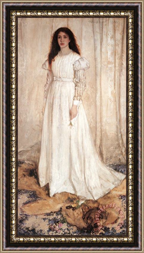 James Abbott McNeill Whistler Symphony in White No. 1 The White Girl Framed Print