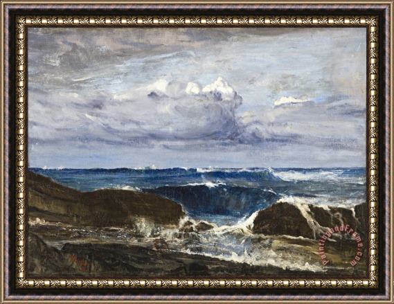 James Abbott McNeill Whistler The Blue Wave, Biarritz Framed Print