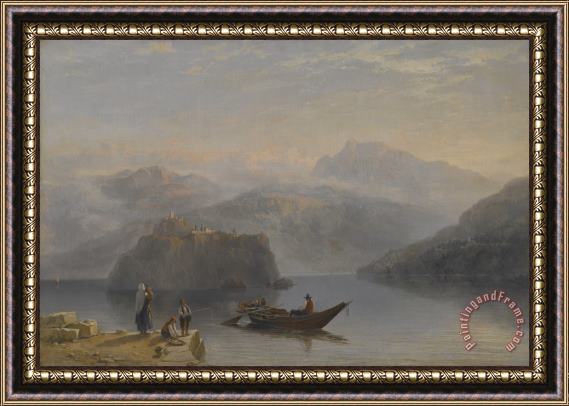 James Baker Pyne Lago Maggiore Framed Painting