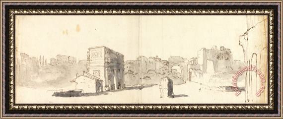 James Barry Rome, a View of The Arch of Constantine with Other Ruins Framed Print