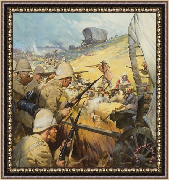 James Edwin McConnell Boer War Skirmish Framed Print