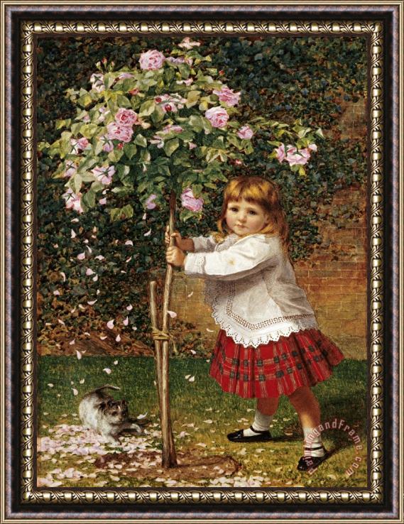 James Hayllar The Rose Tree Framed Painting