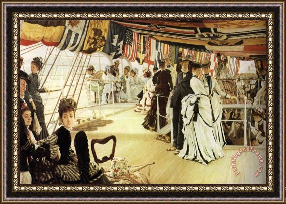 James Jacques Joseph Tissot The Ball on Shipboard Framed Print