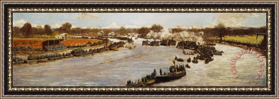 James Macbeth The Oxford And Cambridge Boat Race Framed Print