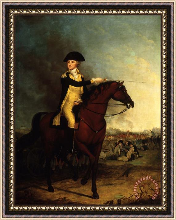 James Peale Washington at The Battle of Princeton Framed Painting