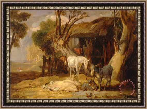 James Ward The Straw Yard Framed Painting