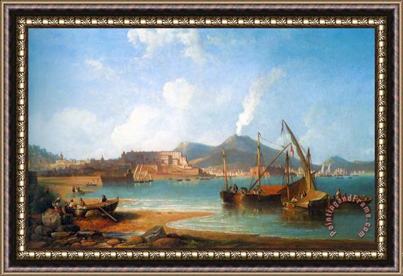 James Wilson Carmichael The Bay of Naples Framed Painting