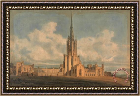 James Wyatt Projected Design for Fonthill Abbey, Wiltshire Framed Painting