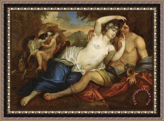 Jan Boeckhorst Venus And Adonis Framed Painting