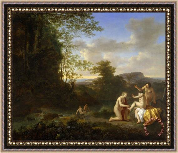 Jan Both Landscape with Nymphs Framed Painting