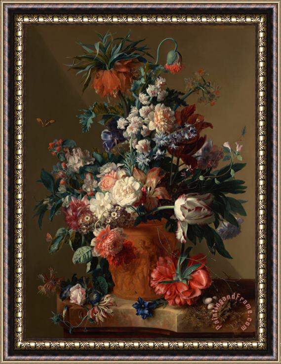 Jan van Huysum  Vase of Flowers Framed Print