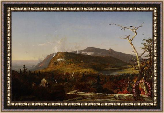 Jasper Francis Cropsey Catskill Mountain House Framed Painting