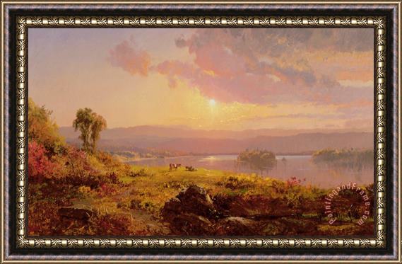 Jasper Francis Cropsey Susquehanna River Framed Painting