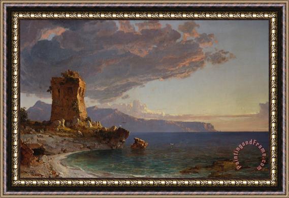 Jasper Francis Cropsey The Isle of Capri Framed Painting