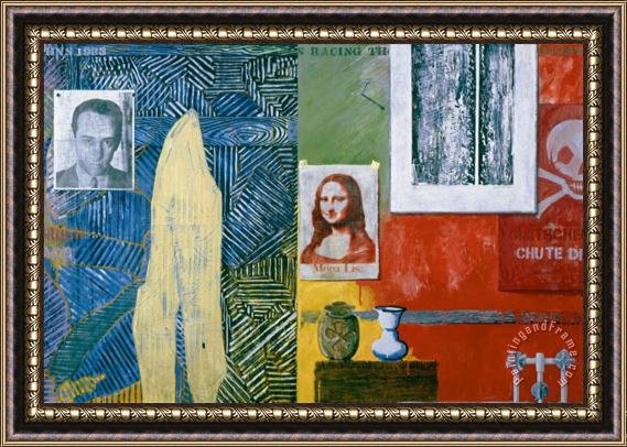 jasper johns Racing Thoughts 1983 Framed Painting