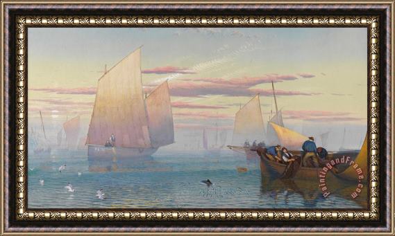 JB Pyne Hauling in the Nets Framed Print