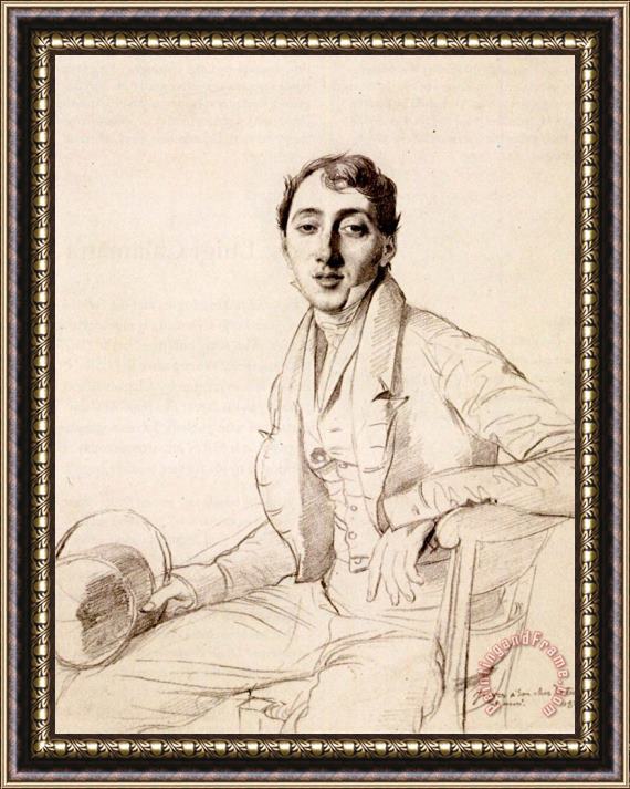 Jean Auguste Dominique Ingres Dr. Louis Martinet Framed Painting