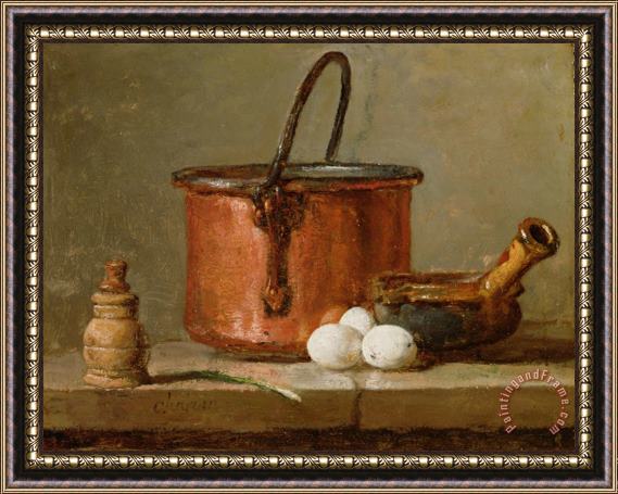 Jean-Baptiste Simeon Chardin Still Life Framed Painting