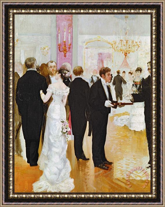 Jean Beraud The Wedding Reception Framed Painting