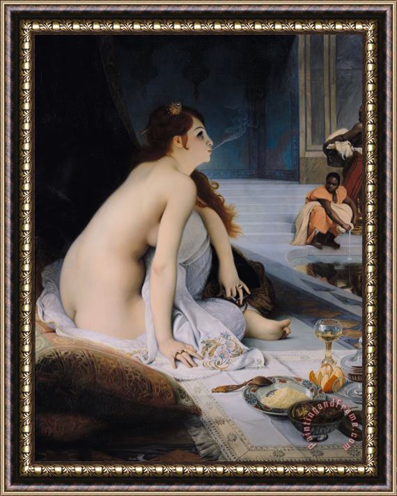 Jean Jules Antoine Lecomte du Nouy The White Slave Framed Painting