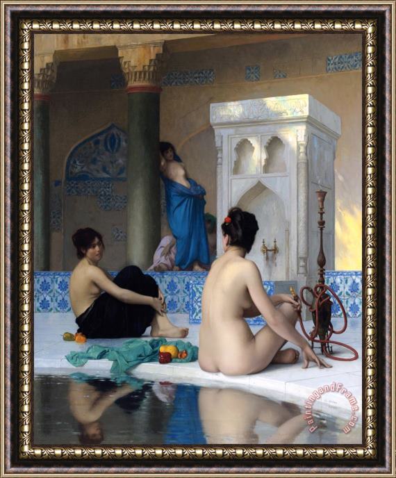 Jean Leon Gerome After The Bath Framed Painting