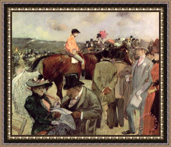 Jean Louis Forain The Horse Race Framed Print