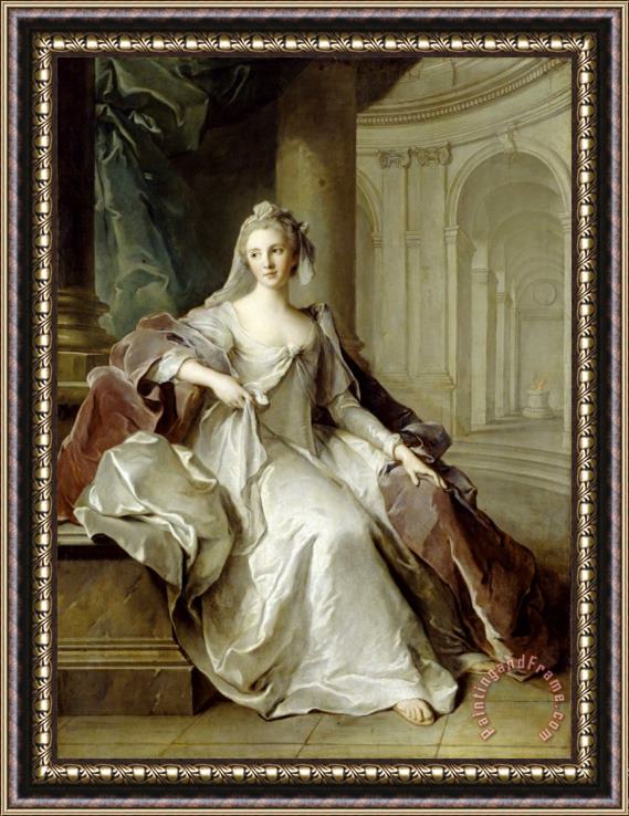 Jean Marc Nattier Madame Henriette De France As a Vestal Virgin Framed Print